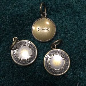 3 brass coach charms